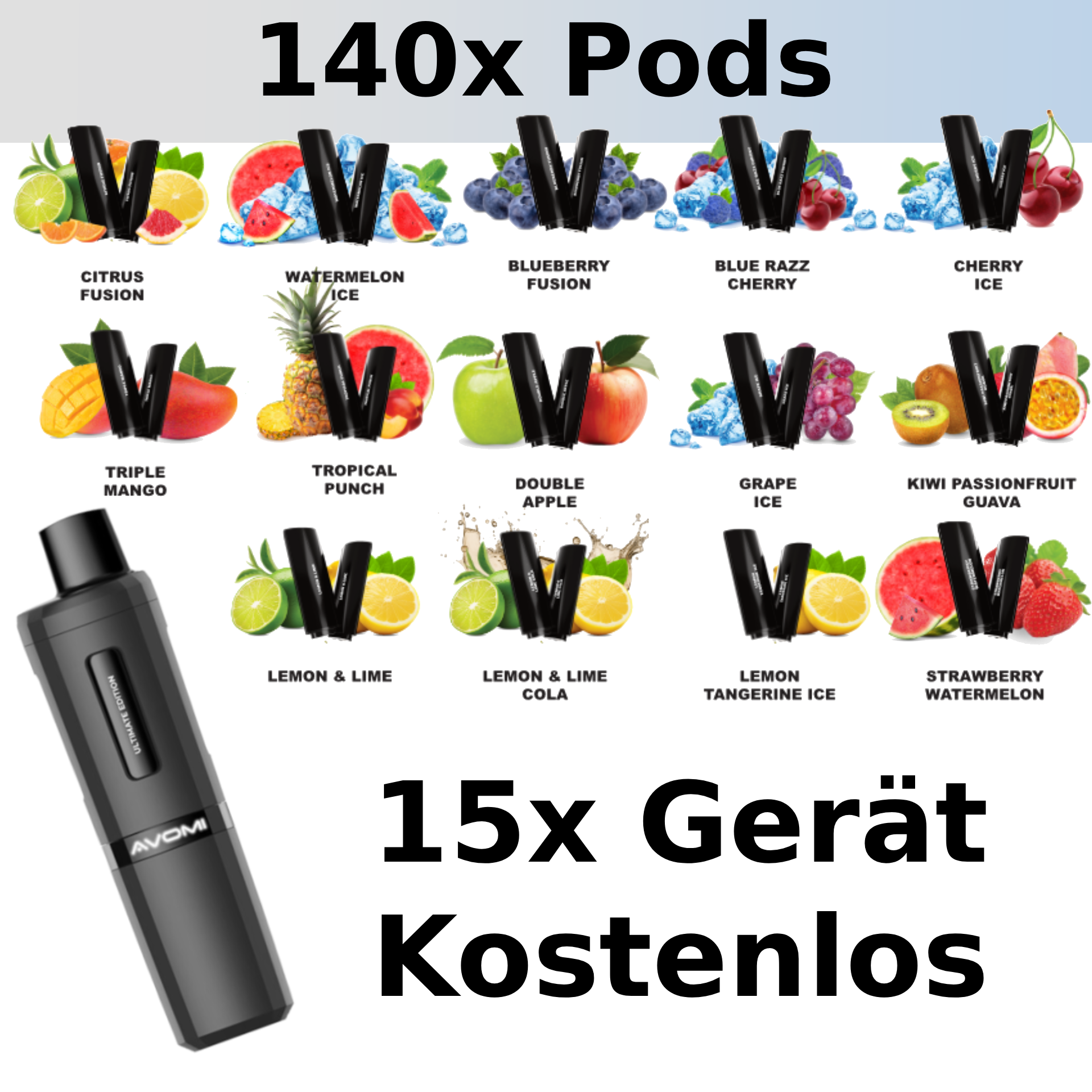 140x Avomi Pods | Free 15x Gerät