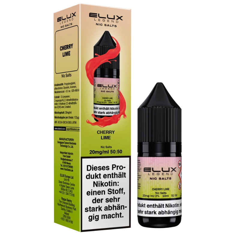 Elux Nic Salts 10ml - Cherry Lime 20mg